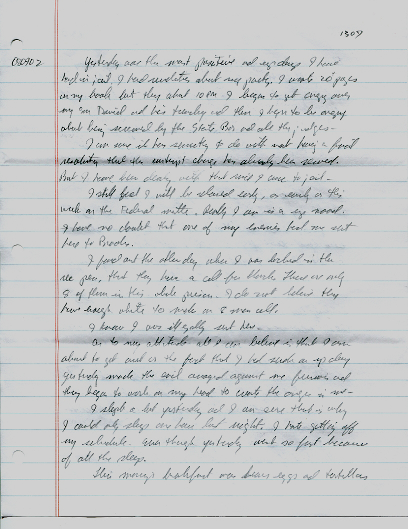 Dr John WorldPeace 2008 Prison Journal